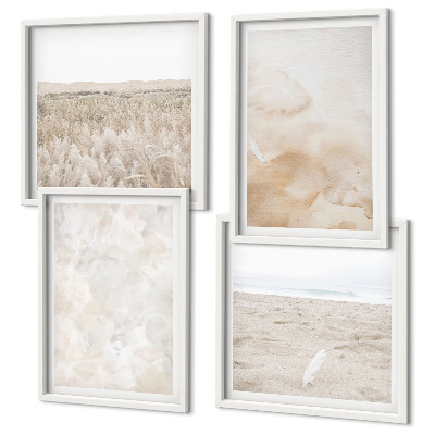 Mur de tableaux Textures pastel à la mode