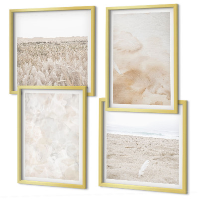 Mur de tableaux Textures pastel à la mode