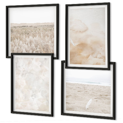 Mur de tableaux Textures pastel à la mode