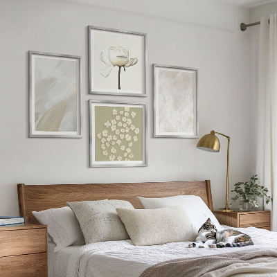 Polyptyque z cadres Fleurs, textures bohèmes tendance