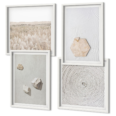 Mur de tableaux Textures de sable bohème clair