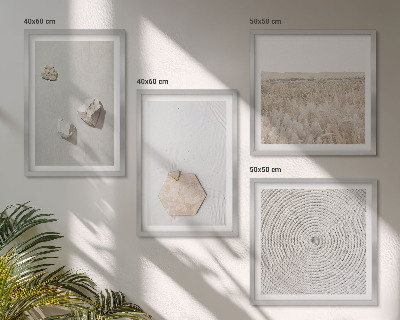 Mur de tableaux Textures de sable bohème clair