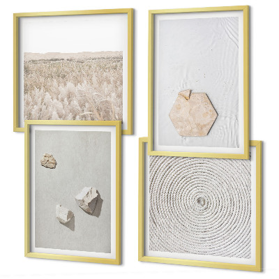 Mur de tableaux Textures de sable bohème clair
