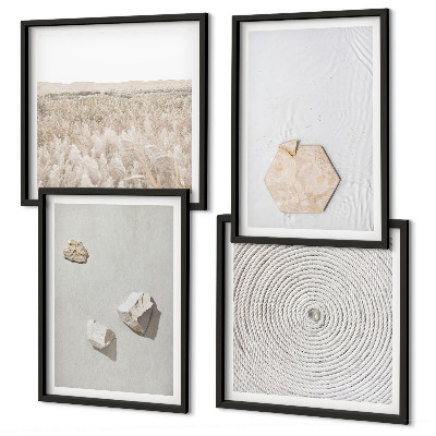 Mur de tableaux Textures de sable bohème clair