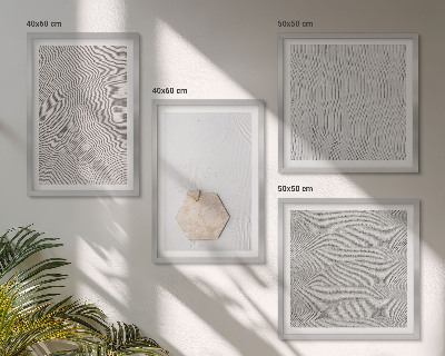 Polyptyque z cadres Textures de sable bohème clair