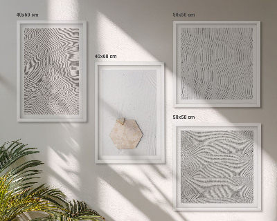Polyptyque z cadres Textures de sable bohème clair