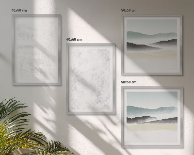 Mur de tableaux Taches blanches sur le fond de la toile