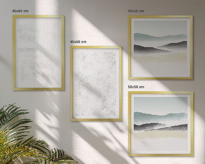 Mur de tableaux Taches blanches sur le fond de la toile