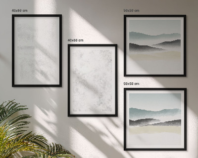 Mur de tableaux Taches blanches sur le fond de la toile