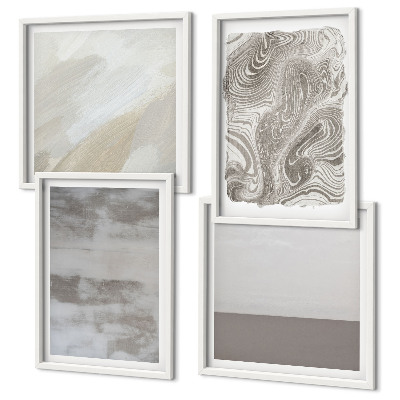 Ensemble de 4 tableaux Structures de conception industrielle