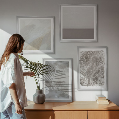 Ensemble de 4 tableaux Structures de conception industrielle