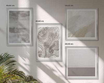 Ensemble de 4 tableaux Structures de conception industrielle
