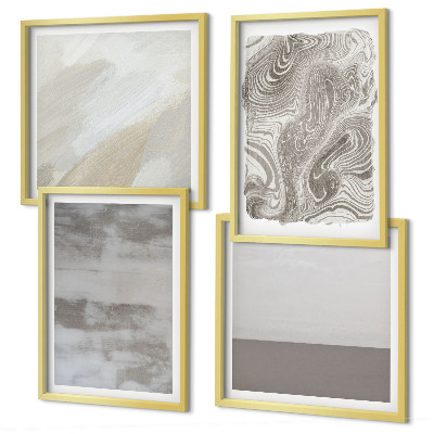 Ensemble de 4 tableaux Structures de conception industrielle