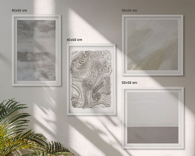 Ensemble de 4 tableaux Structures de conception industrielle