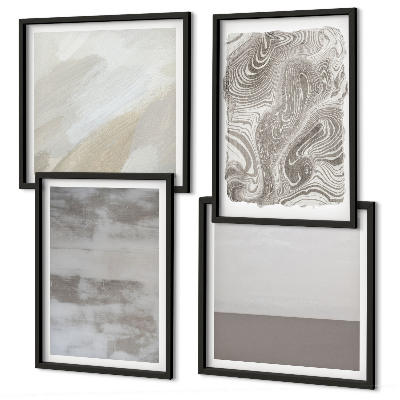 Ensemble de 4 tableaux Structures de conception industrielle