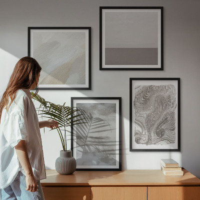 Ensemble de 4 tableaux Structures de conception industrielle