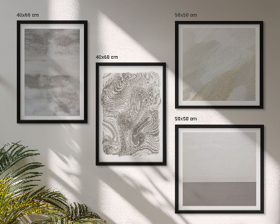 Ensemble de 4 tableaux Structures de conception industrielle