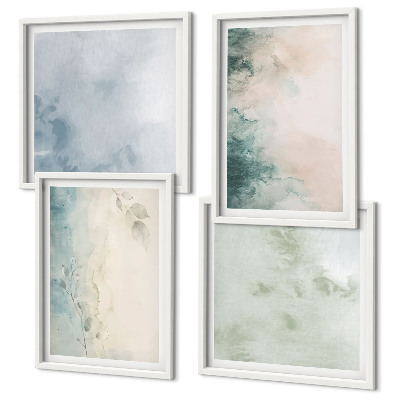 Mur de tableaux Style de toile à l'aquarelle renversée