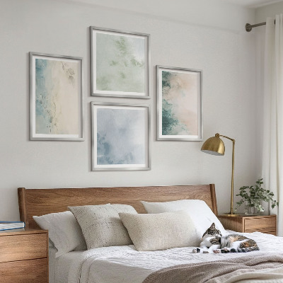 Mur de tableaux Style de toile à l'aquarelle renversée