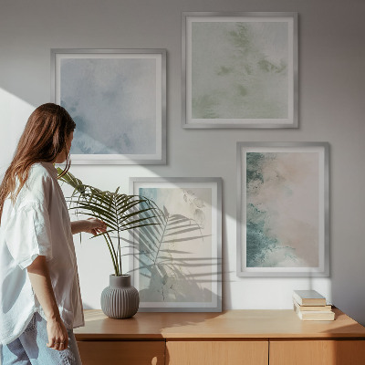 Mur de tableaux Style de toile à l'aquarelle renversée
