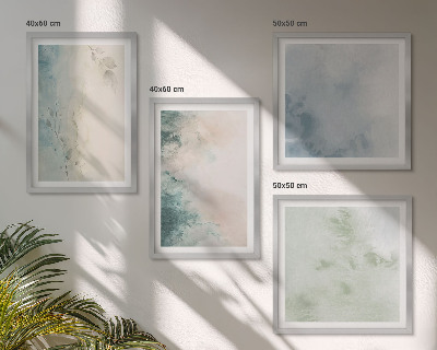 Mur de tableaux Style de toile à l'aquarelle renversée