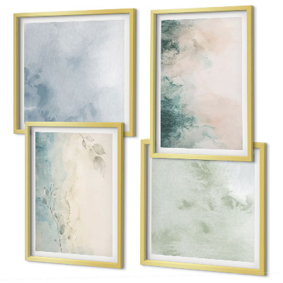 Mur de tableaux Style de toile à l'aquarelle renversée