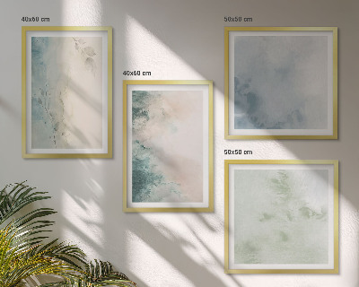 Mur de tableaux Style de toile à l'aquarelle renversée