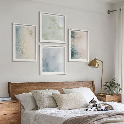 Mur de tableaux Style de toile à l'aquarelle renversée