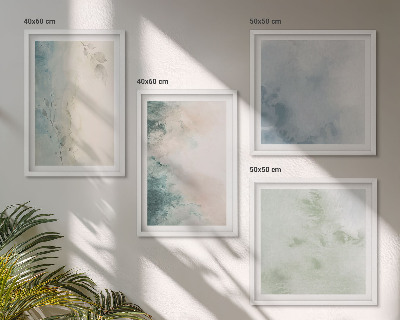 Mur de tableaux Style de toile à l'aquarelle renversée
