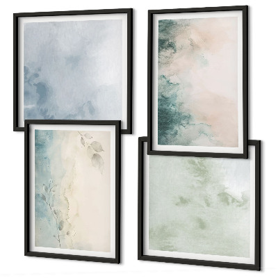 Mur de tableaux Style de toile à l'aquarelle renversée