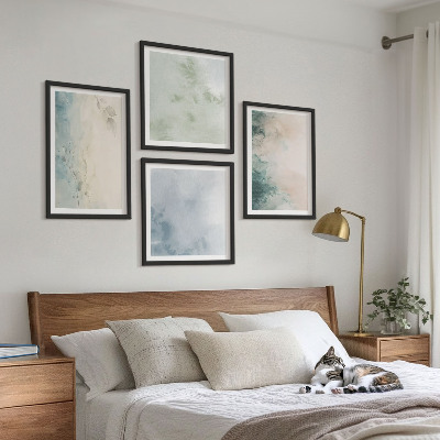 Mur de tableaux Style de toile à l'aquarelle renversée