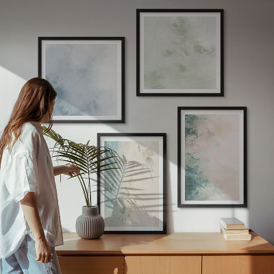 Mur de tableaux Style de toile à l'aquarelle renversée