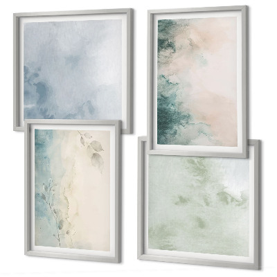 Mur de tableaux Style de toile à l'aquarelle renversée