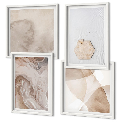 Polyptyque z cadres Inspiration nature pour l'abstraction du design
