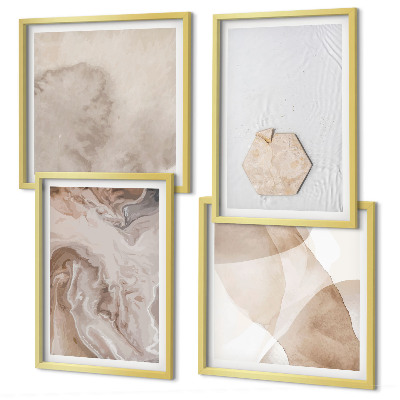 Polyptyque z cadres Inspiration nature pour l'abstraction du design