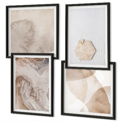 Polyptyque z cadres Inspiration nature pour l'abstraction du design