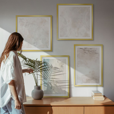 Ensemble de 4 tableaux Texture de peinture à l'aquarelle