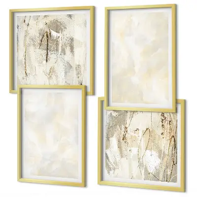 Peinture à texture lumineuse ensemble de 4 tableaux