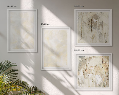 Ensemble de 4 tableaux Peinture à texture lumineuse