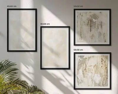 Peinture à texture lumineuse ensemble de 4 tableaux
