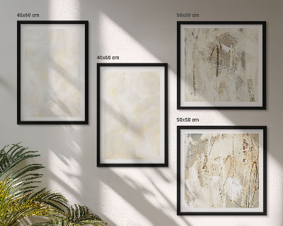 Ensemble de 4 tableaux Peinture à texture lumineuse