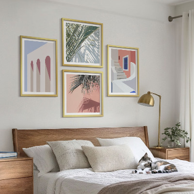 Polyptyque z cadres Illustrations de l'architecture urbaine