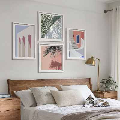 Polyptyque z cadres Illustrations de l'architecture urbaine