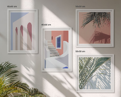 Polyptyque z cadres Illustrations de l'architecture urbaine