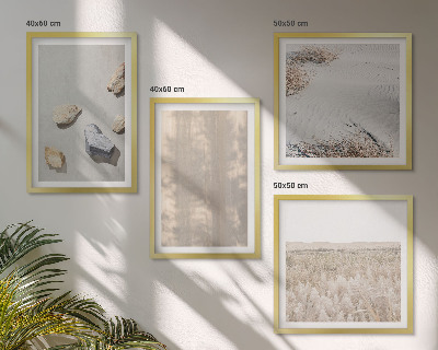 Mur de tableaux Textures naturelles bohèmes