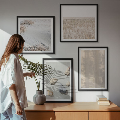 Mur de tableaux Textures naturelles bohèmes