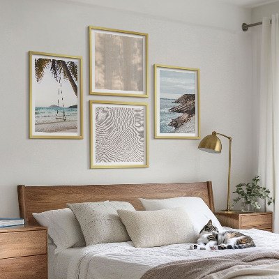 Mur de tableaux Vues estivales sur la plage et le sable