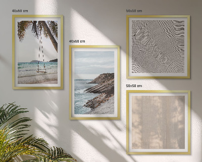 Mur de tableaux Vues estivales sur la plage et le sable