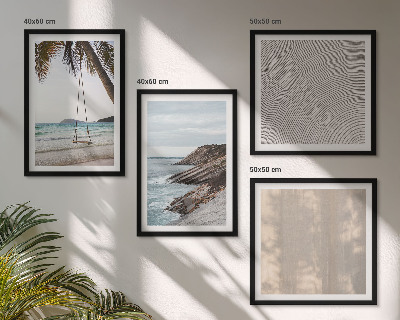 Mur de tableaux Vues estivales sur la plage et le sable