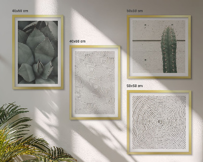 Polyptyque z cadres Textures estivales des tropiques